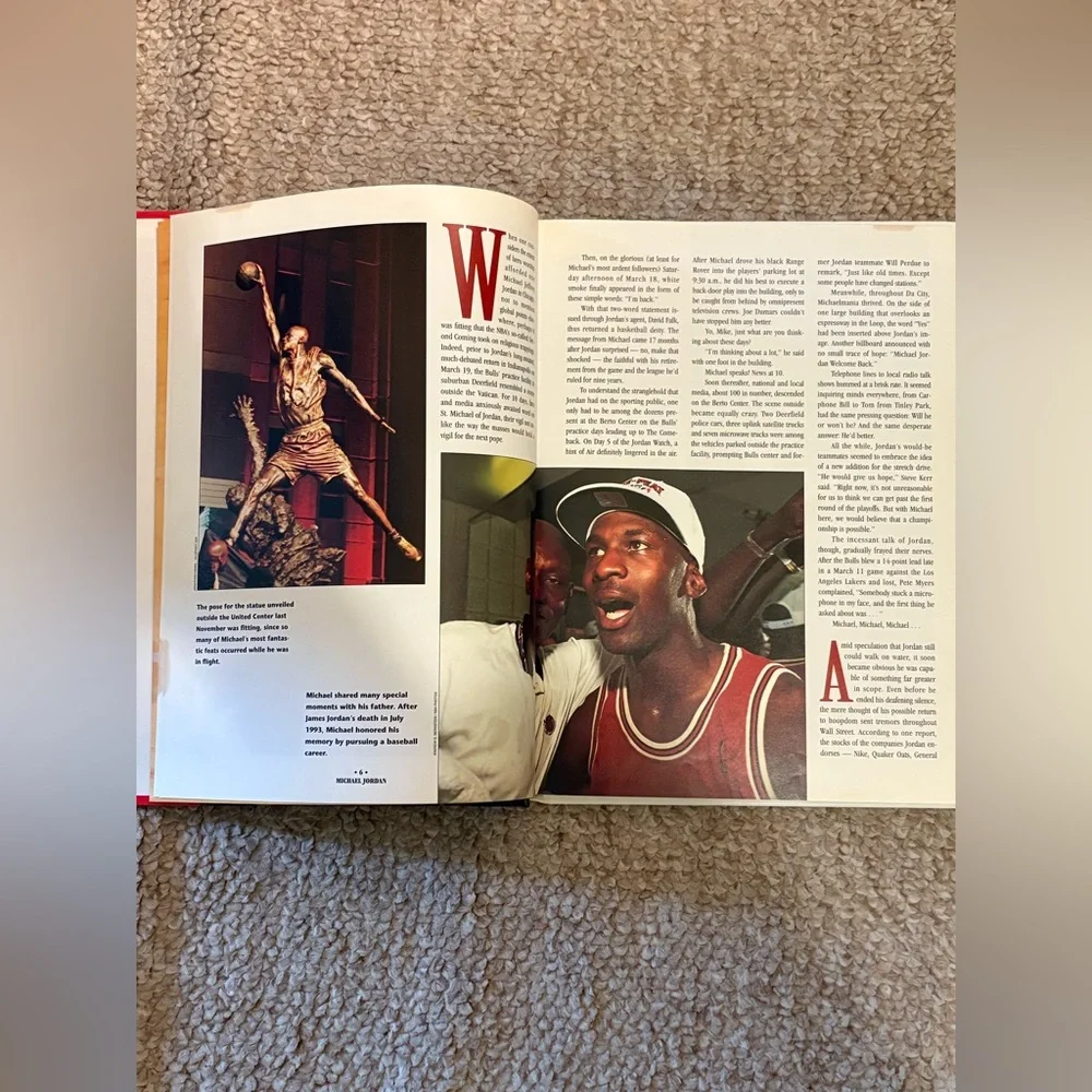 Michael Jordan-Great Sport Heroes Book Vintage Item